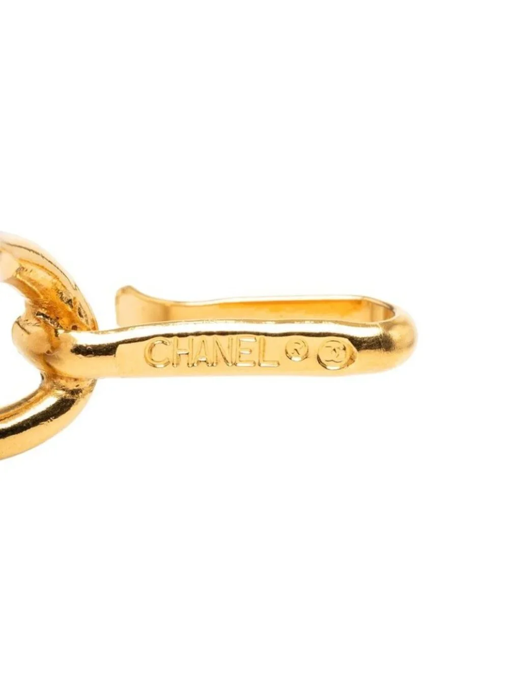 Chanel Logo Plate CC 31 Rue Cambon Chain Belt Gold Plated